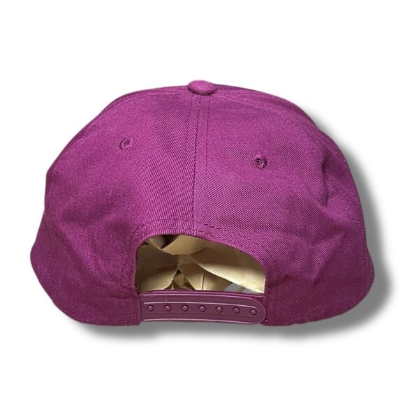 Brixton Originals Supplies Skateboarding Burgundy Red SnapBack Baseball Cap Hat - Picture 4 of 9